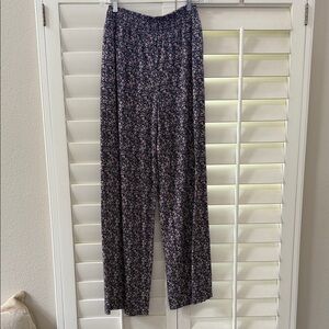 Tinsel Navy Floral Wide Leg Pants